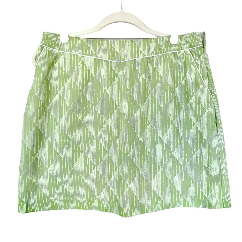 Izod Women’s Skort - Golf |Tennis | Pickle Ball - Size 10 - Lt Green/Whi…